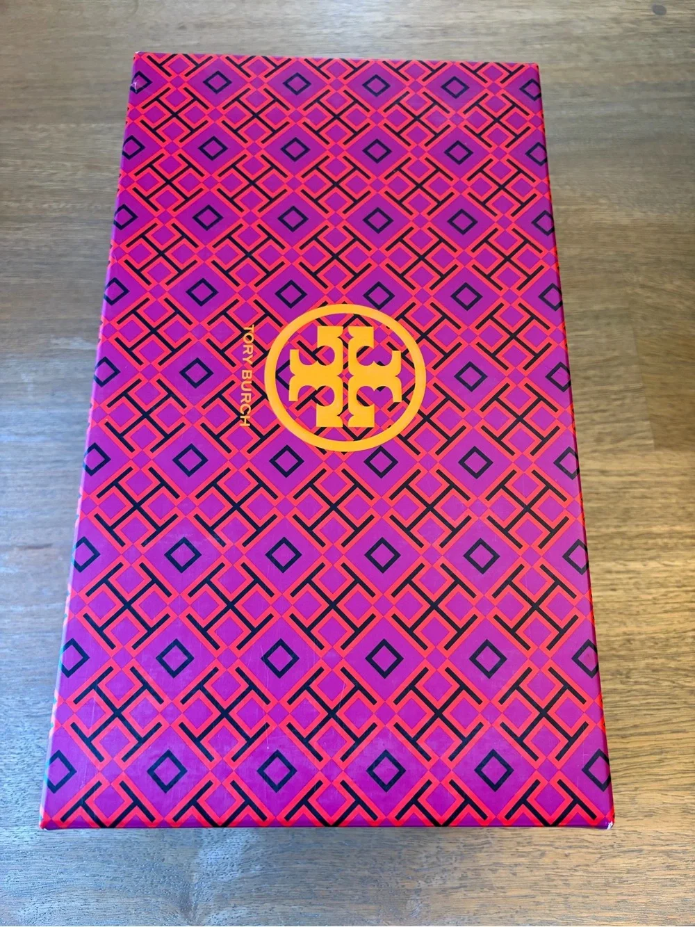 Tory Burch Black Patent Miller Logo Toe-Post Sandals